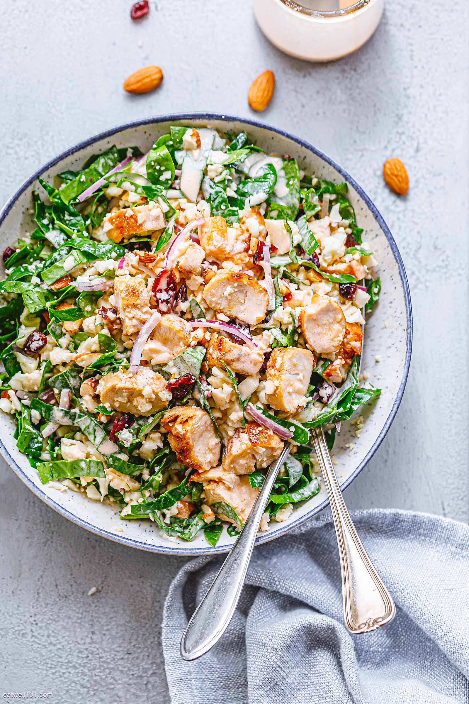 Chicken Spinach Salad with Cauliflower 2