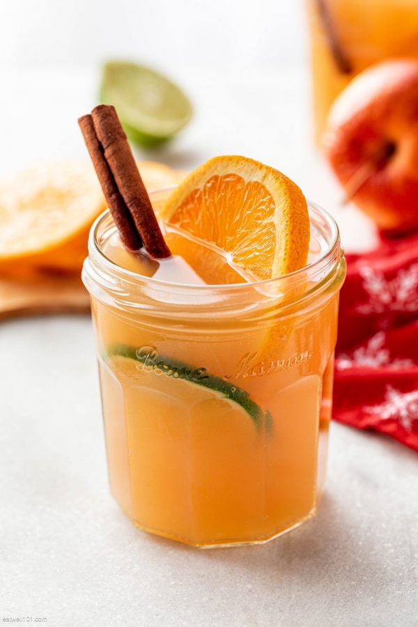 Slow Cooker Spiced Apple Cider with Orange - #recipe by #eatwell101 - https://003.wrwe1r1zs3czx3c.workers.dev/slow-cooker-spiced-apple-cider-recipe