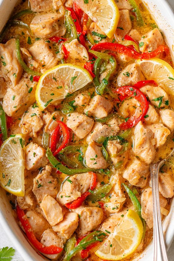 Bell Pepper Chicken Bake - #recipe by #eatwell101 - https://003.wrwe1r1zs3czx3c.workers.dev/pepper-chicken-bake-recipe