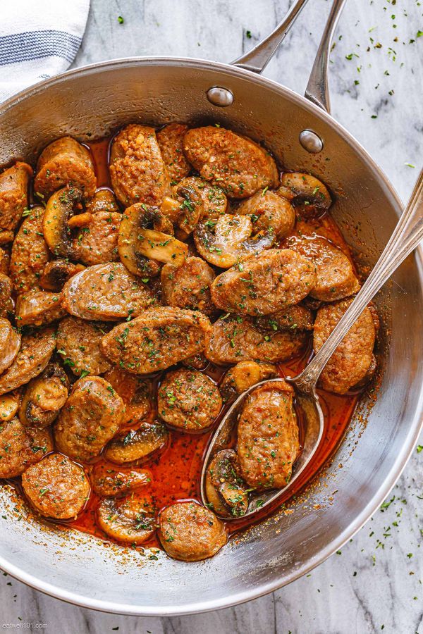 Cajun Sausage Mushrooms - #recipe by #eatwell101 - https://003.wrwe1r1zs3czx3c.workers.dev/cajun-sausage-mushrooms-recipe