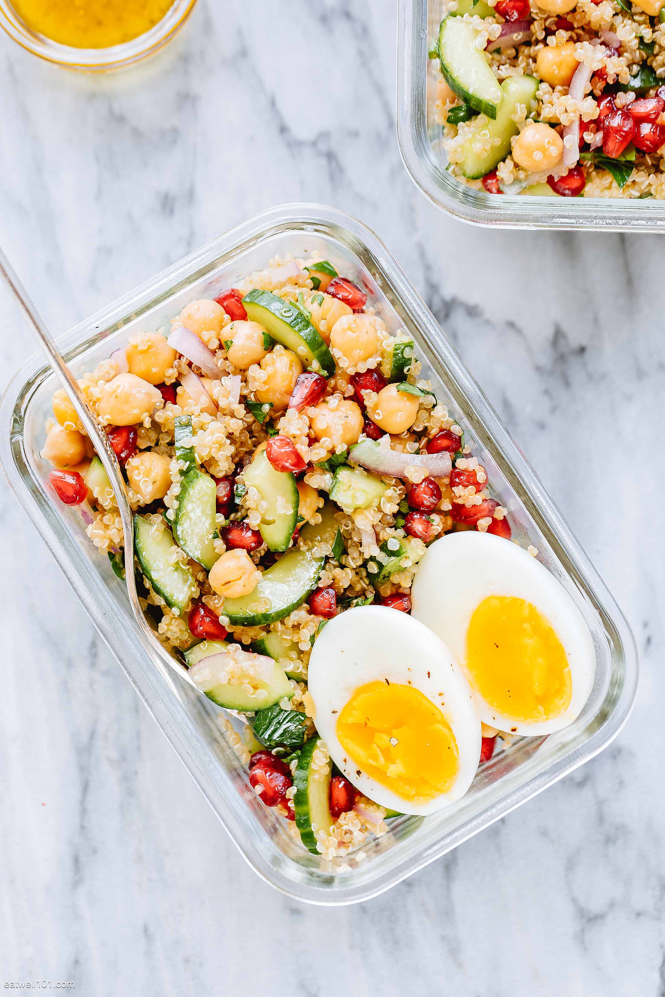 Chickpea Quinoa Salad Meal Prep 2