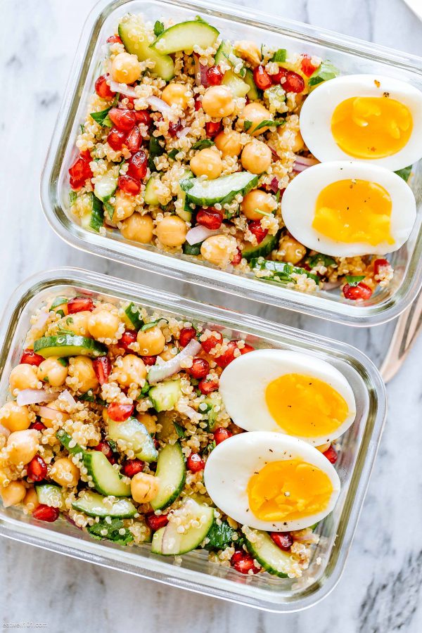 Chickpea Quinoa Salad Meal Prep - #recipe by #eatwell101 - https://003.wrwe1r1zs3czx3c.workers.dev/chickpea-quinoa-salad-meal-prep-recipe