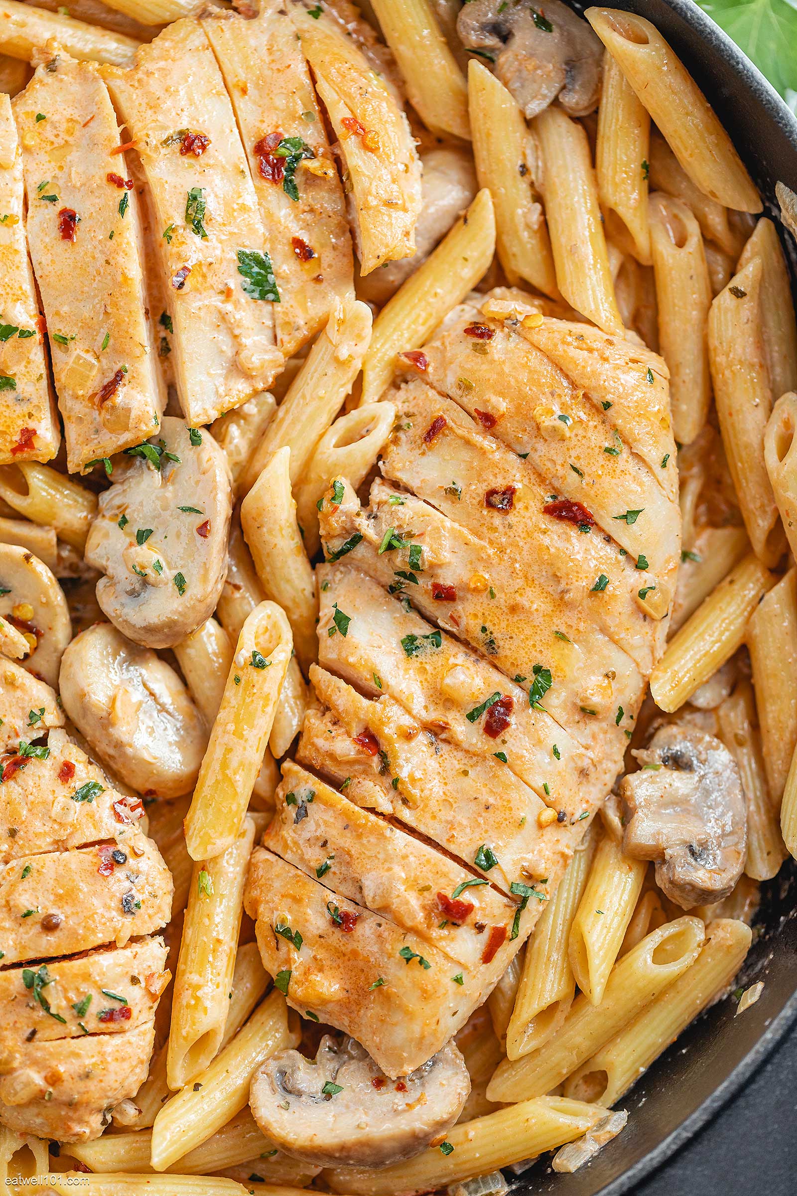 Creamy Chicken Mushroom Pasta