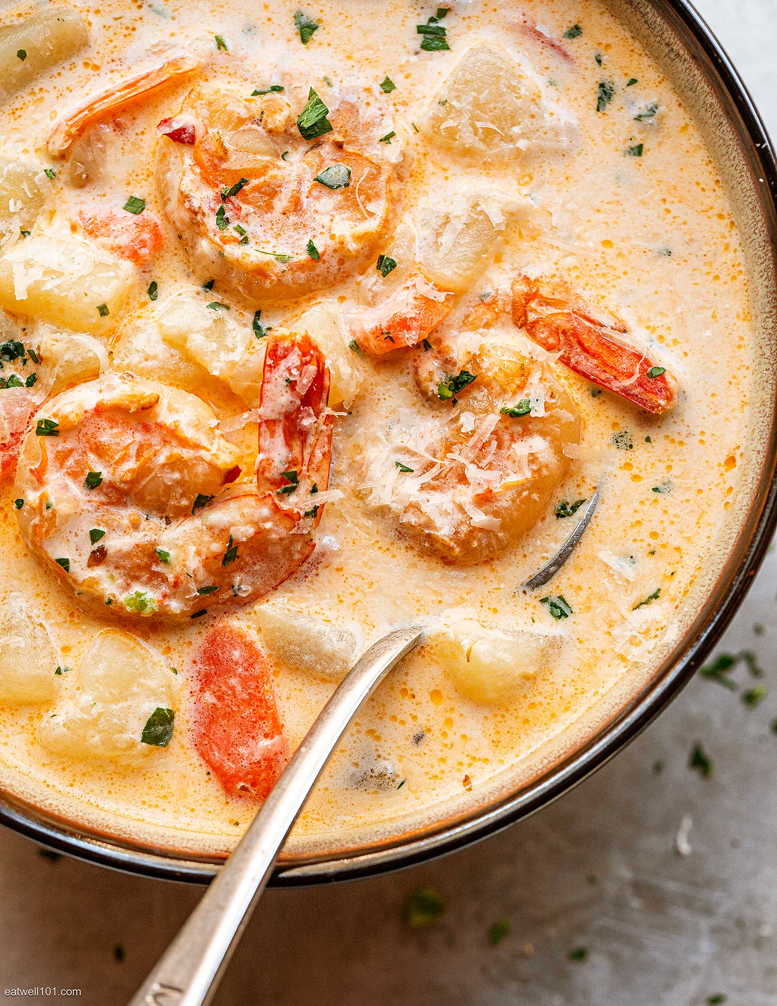 Creamy Potato Shrimp Soup 2