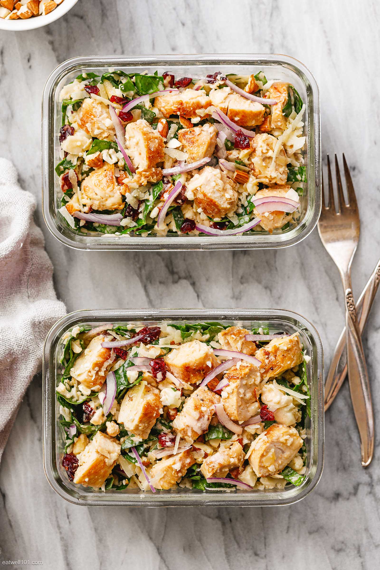 chicken meal prep salad recipe