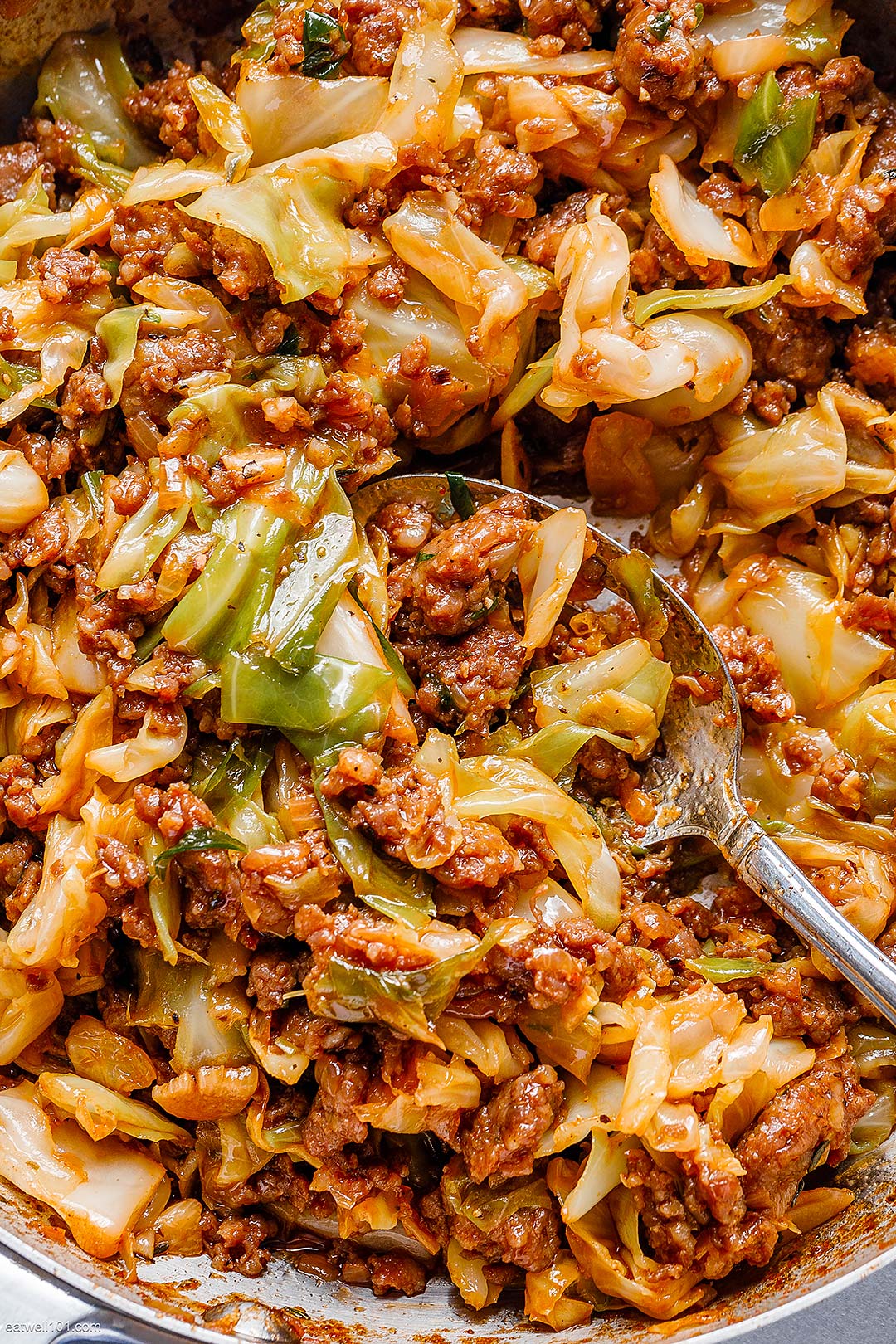 Fried Cabbage with Sausage Recipe 1