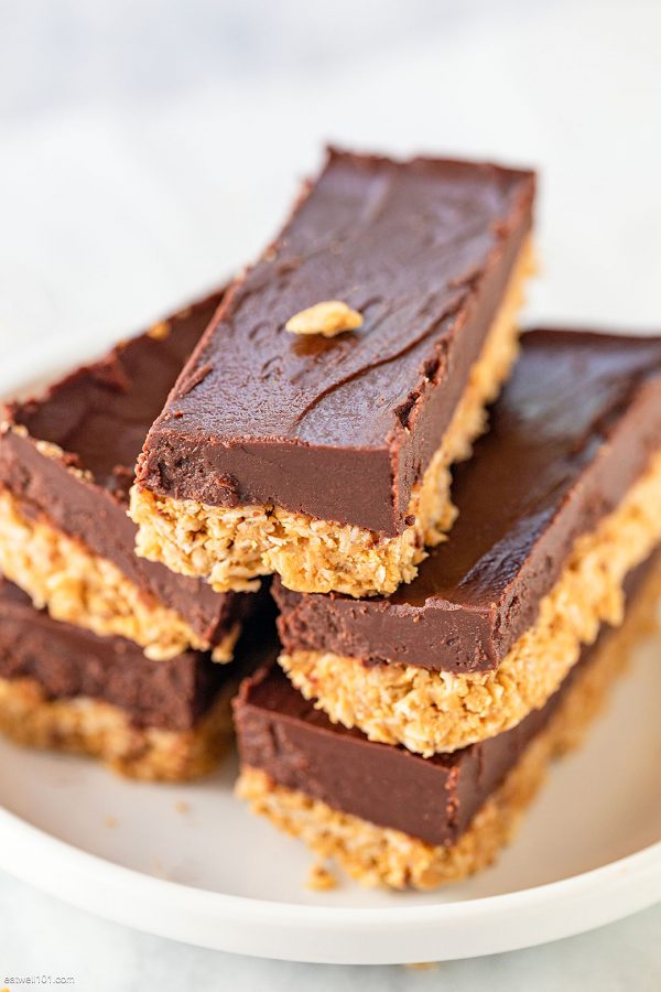 No Bake Peanut Butter Chocolate Oatmeal Bars - #recipe by #eatwell101 - https://003.wrwe1r1zs3czx3c.workers.dev/no-bake-peanut-butter-chocolate-oatmeal-bars-recipe