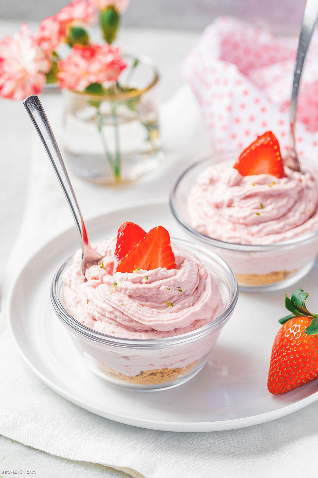 No-Bake Strawberry Cheesecakes recipe 2