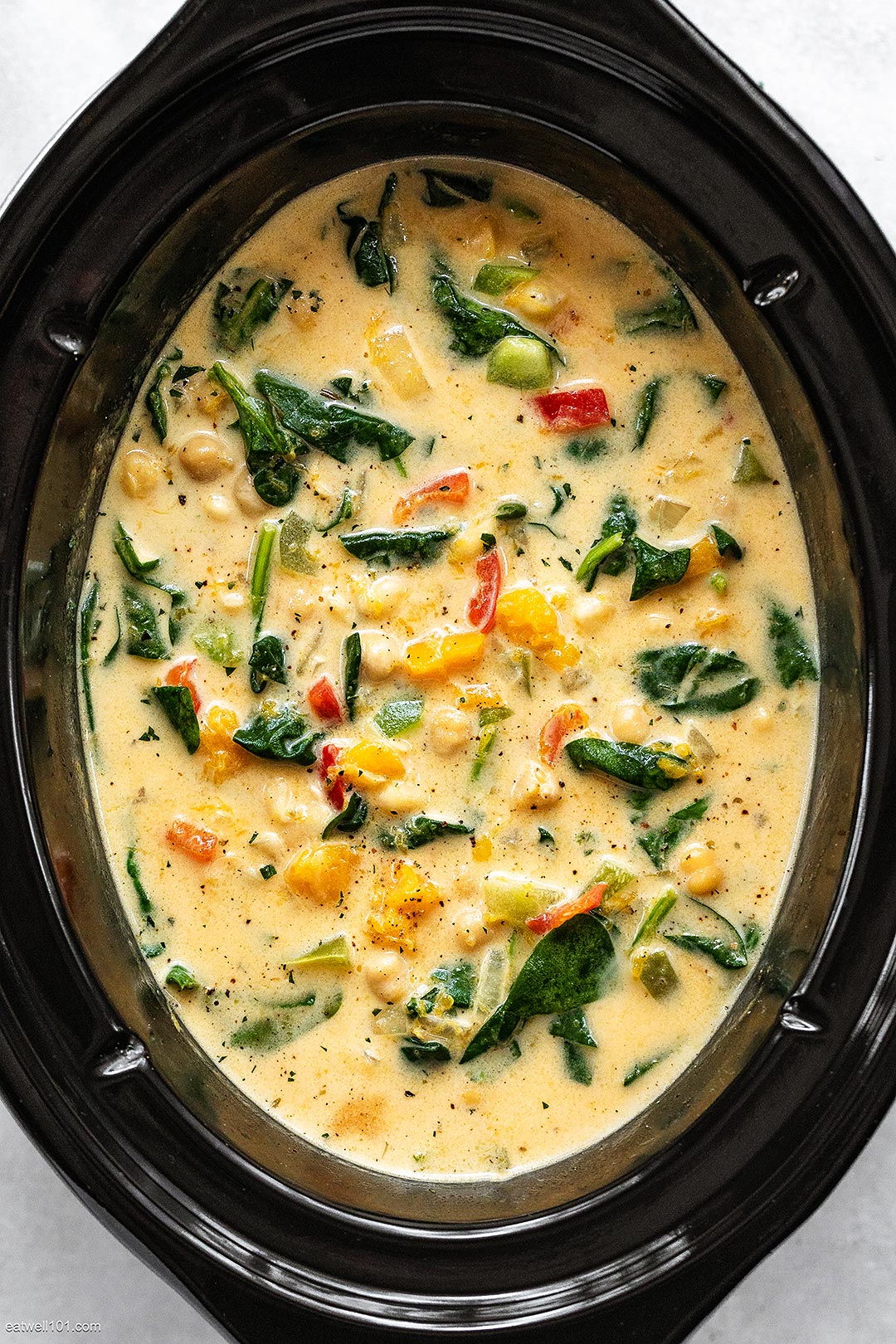 Slow Cooker Chickpea Butternut Soup