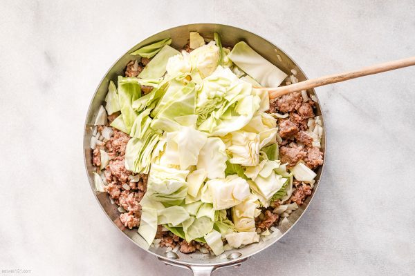 Fried Cabbage Recipe with Sausage