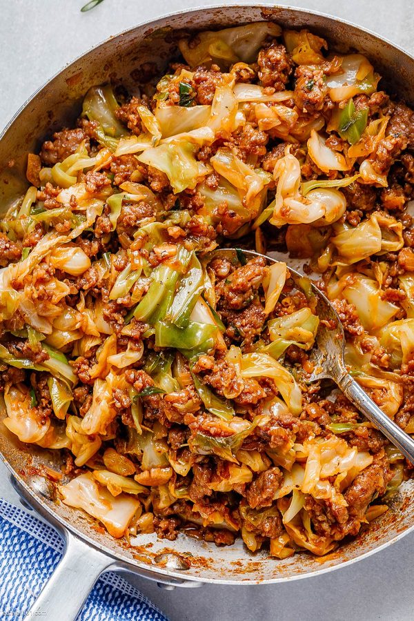 Fried Cabbage Recipe with Sausage - #recipe by #eatwell101 - https://003.wrwe1r1zs3czx3c.workers.dev/fried-cabbage-recipe-with-sausage