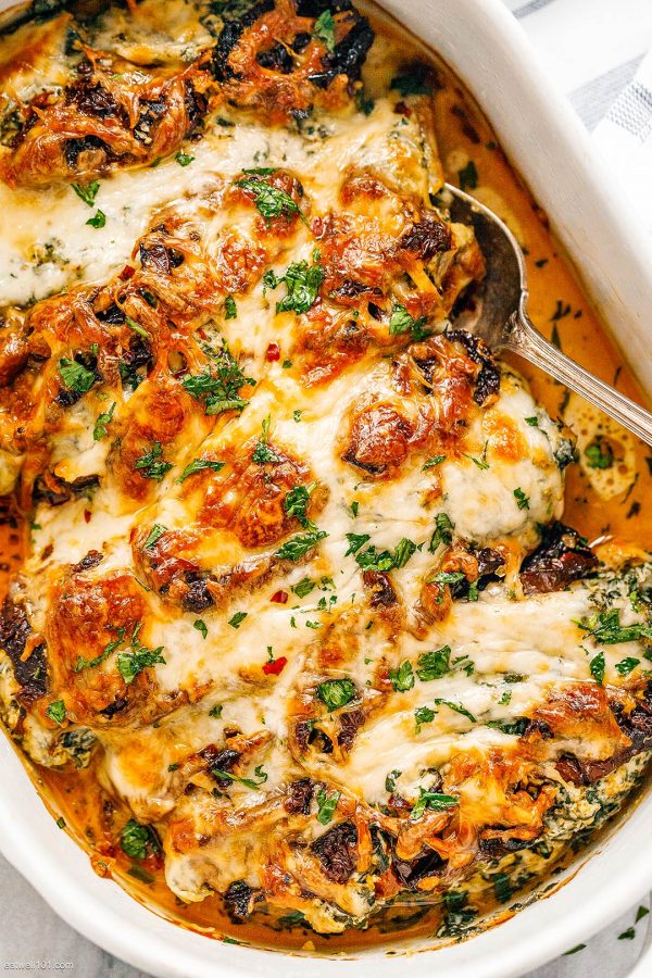 Baked Tuscan Chicken Casserole - #recipe by #eatwell101 - https://003.wrwe1r1zs3czx3c.workers.dev/baked-tuscan-chicken-casserole-recipe