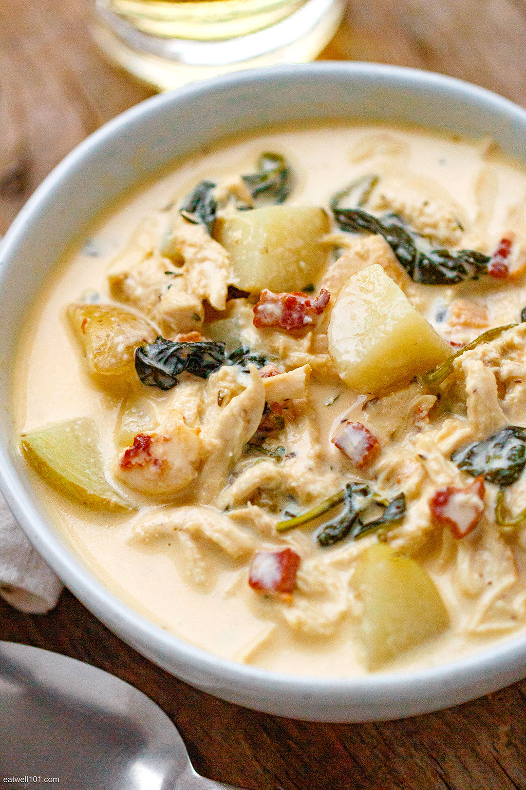 Slow Cooker Creamy Chicken Potato Soup