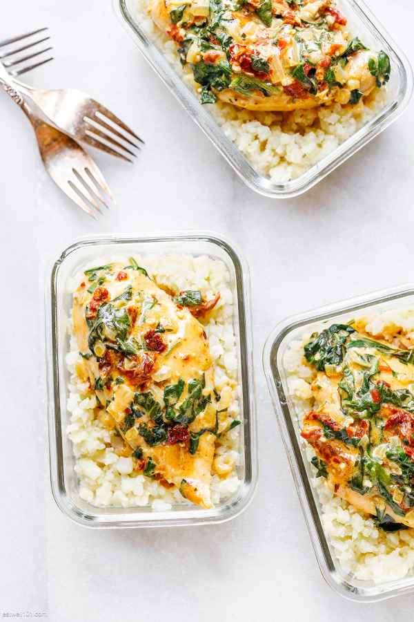 Creamy Tuscan Chicken Meal Prep