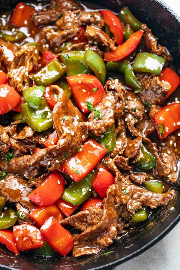 Pepper Steak Stir-Fry - #recipe by #eatwell101 - https://003.wrwe1r1zs3czx3c.workers.dev/pepper-steak-stir-fry-recipe