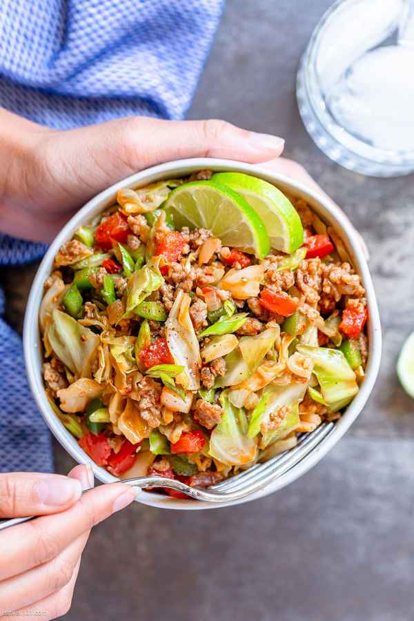 Fried Cabbage with Sausage
