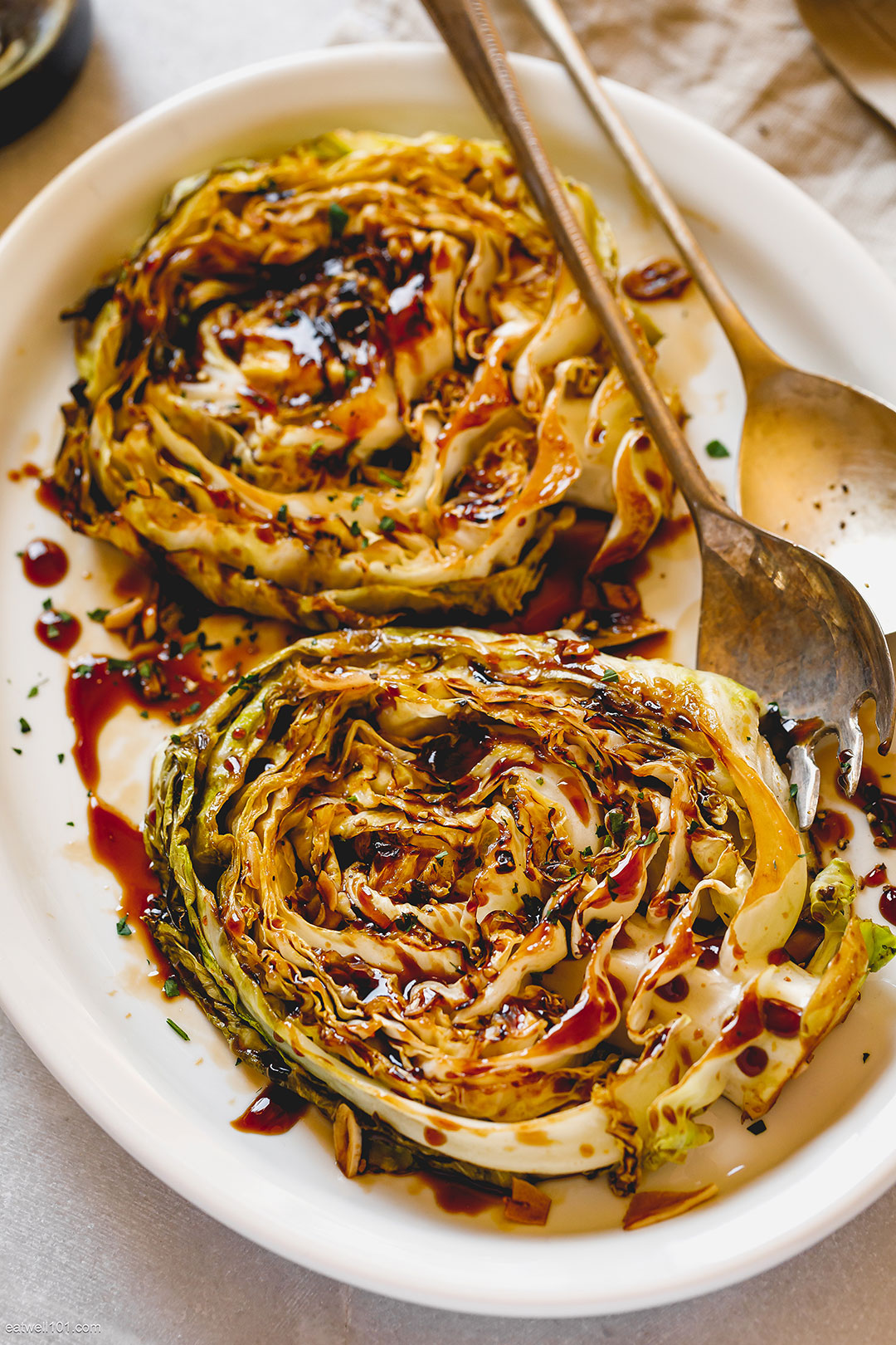 pan-seared cabbage steaks 3