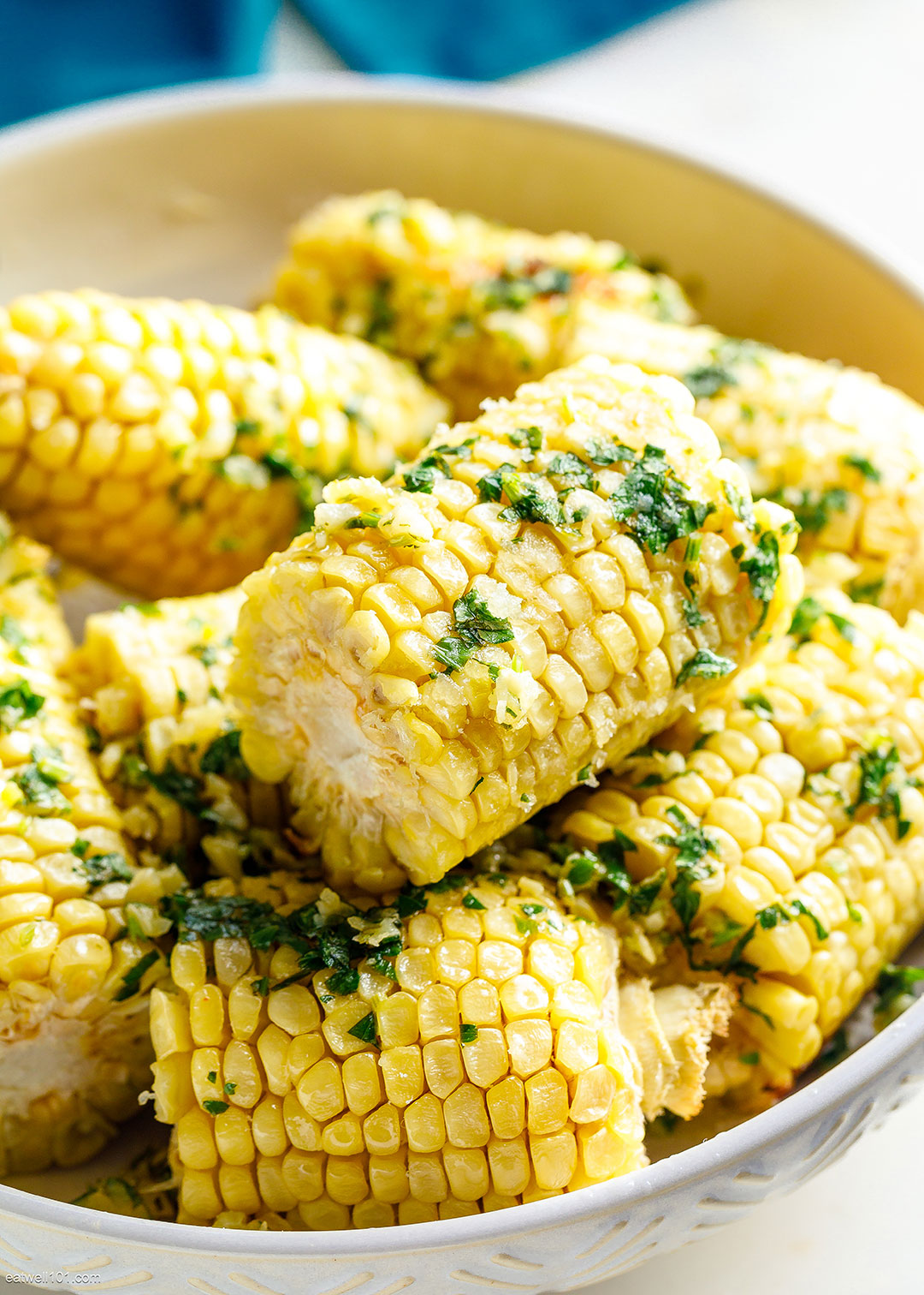 Baked Garlic Parmesan Corn on the Cob 1