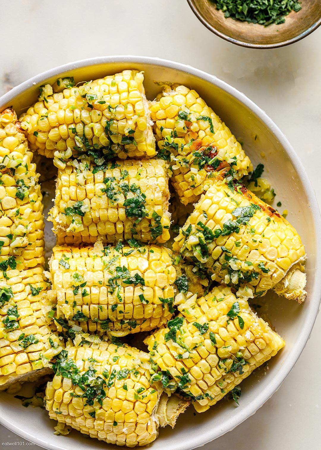 Baked Garlic Parmesan Corn on the Cob 3