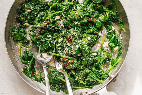 Sauteed Lemon Garlic Spinach 2