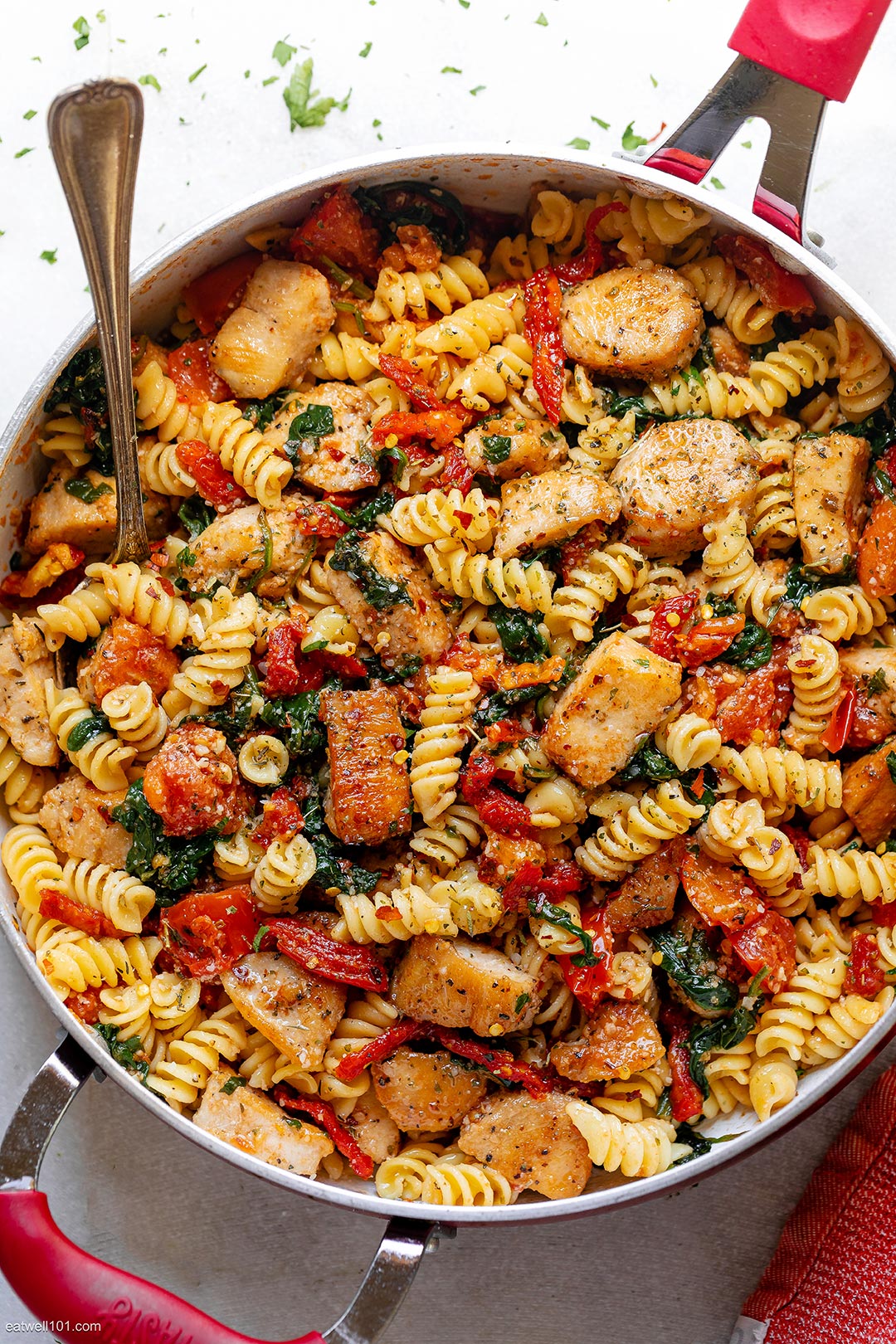 Tomato Spinach Chicken Pasta 1
