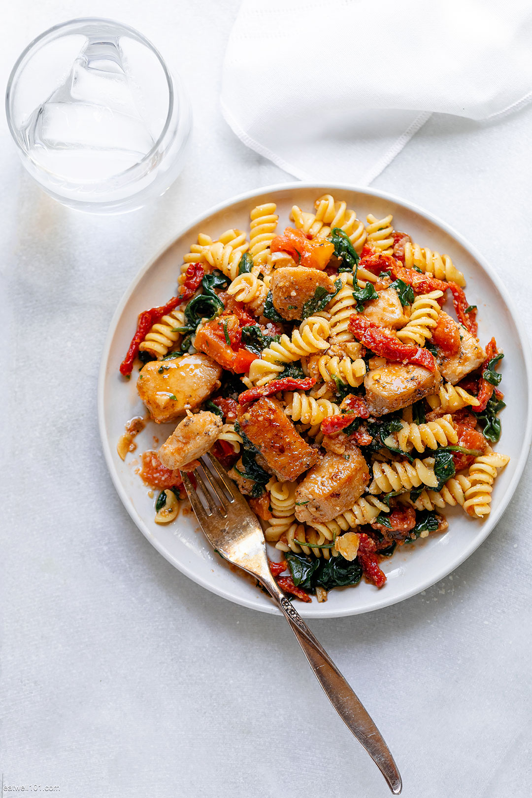 Tomato Spinach Chicken Pasta recipe 3