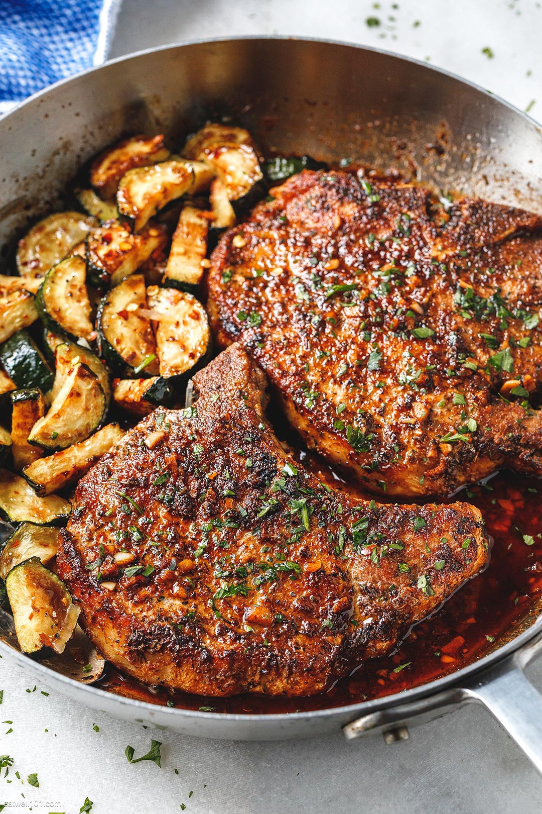 healthy pork chops recipe