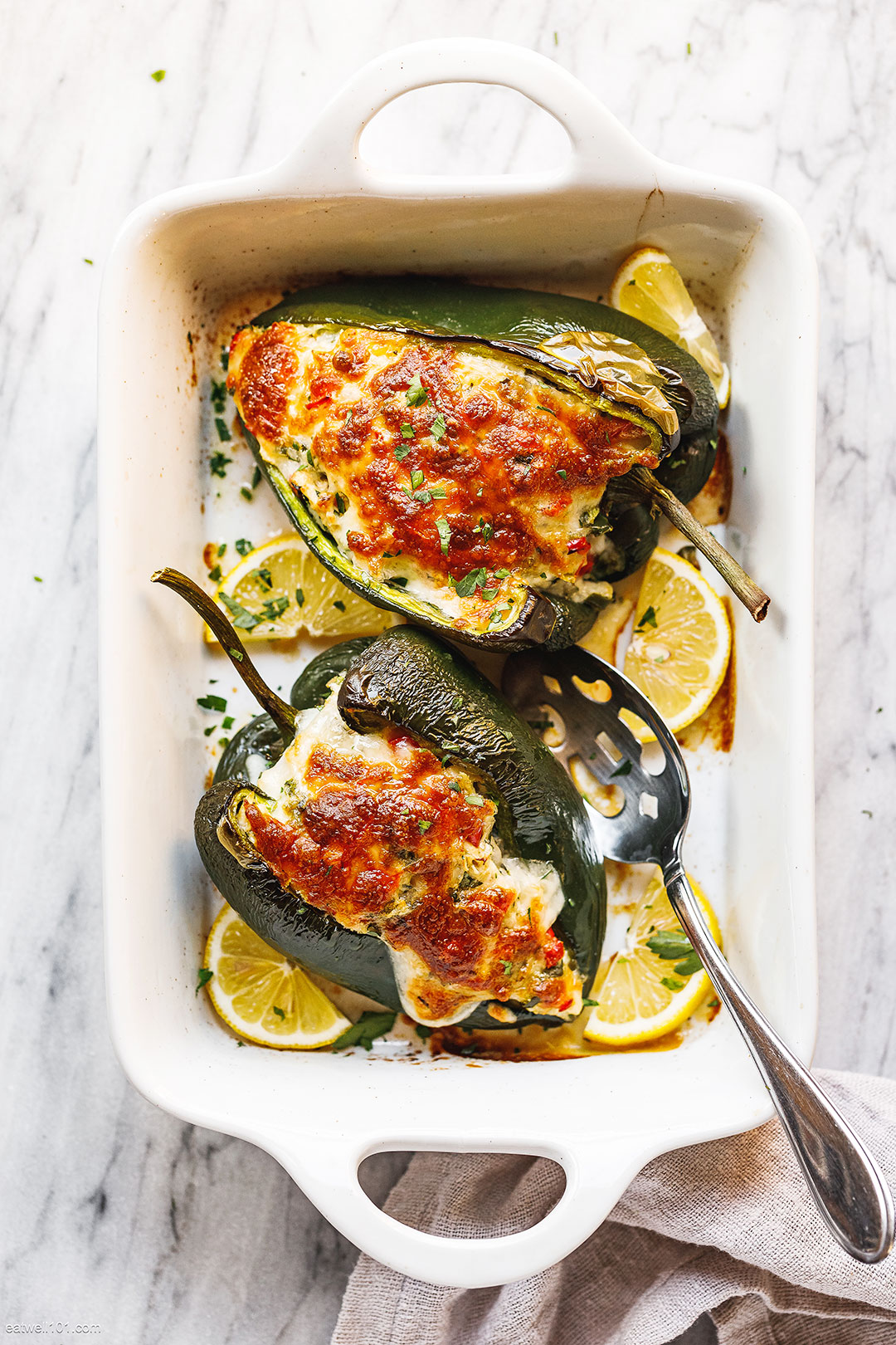 Chicken Stuffed Chile Rellenos recipe 1