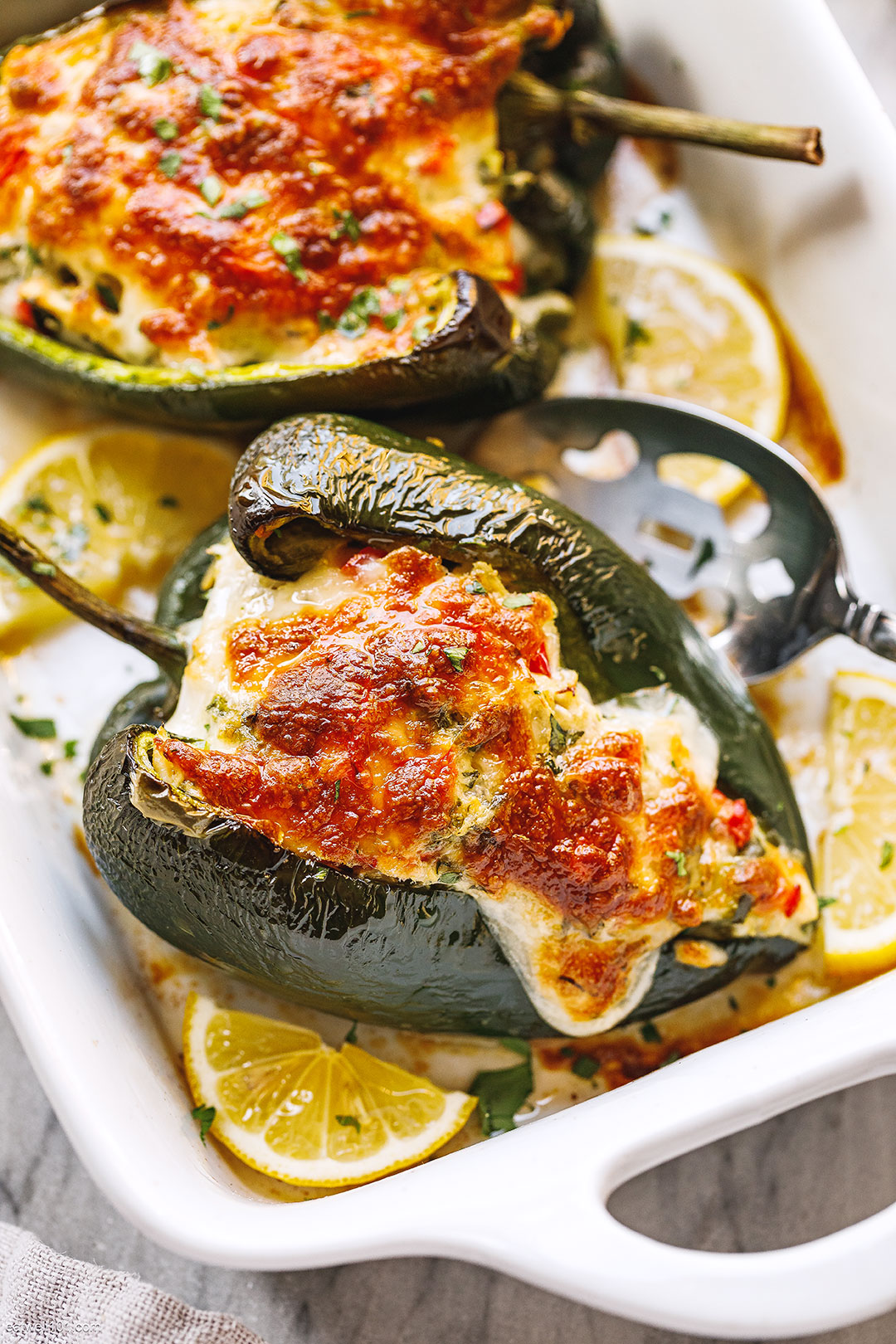 Chicken Stuffed Chile Rellenos recipe 4