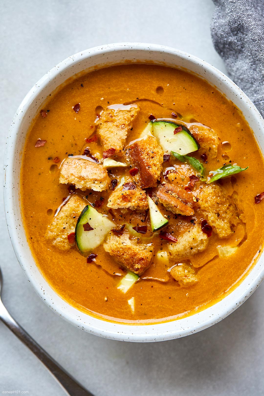 Vegan Tomato Zucchini Soup Recip 1