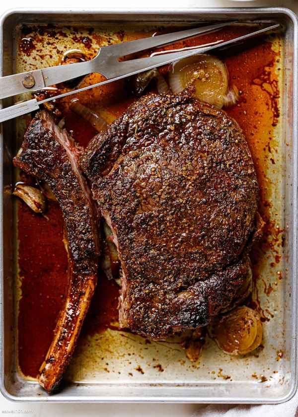 Garlic Herb Butter Steak in Oven