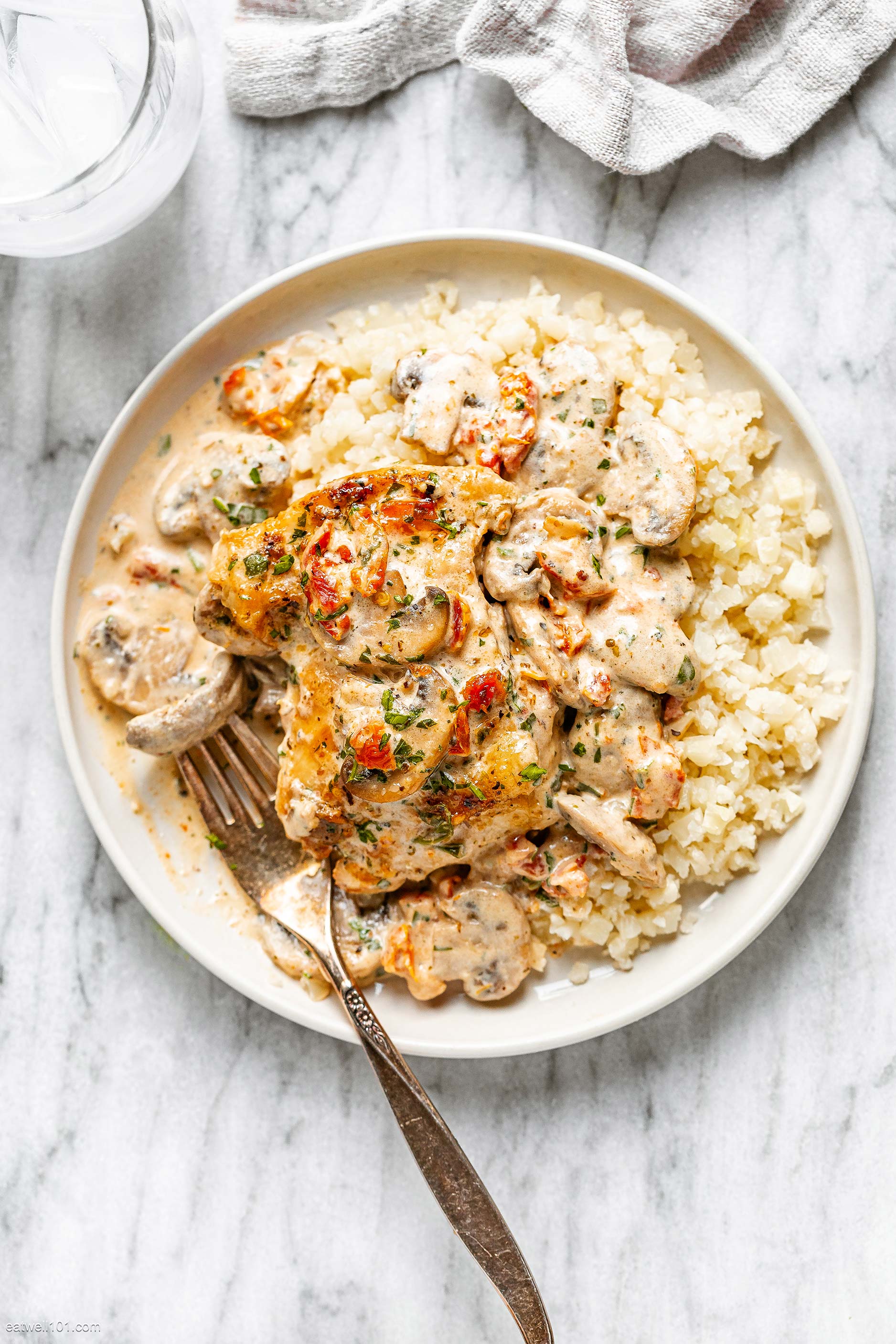 Chicken Thighs in Creamy Mushroom Sauce 1
