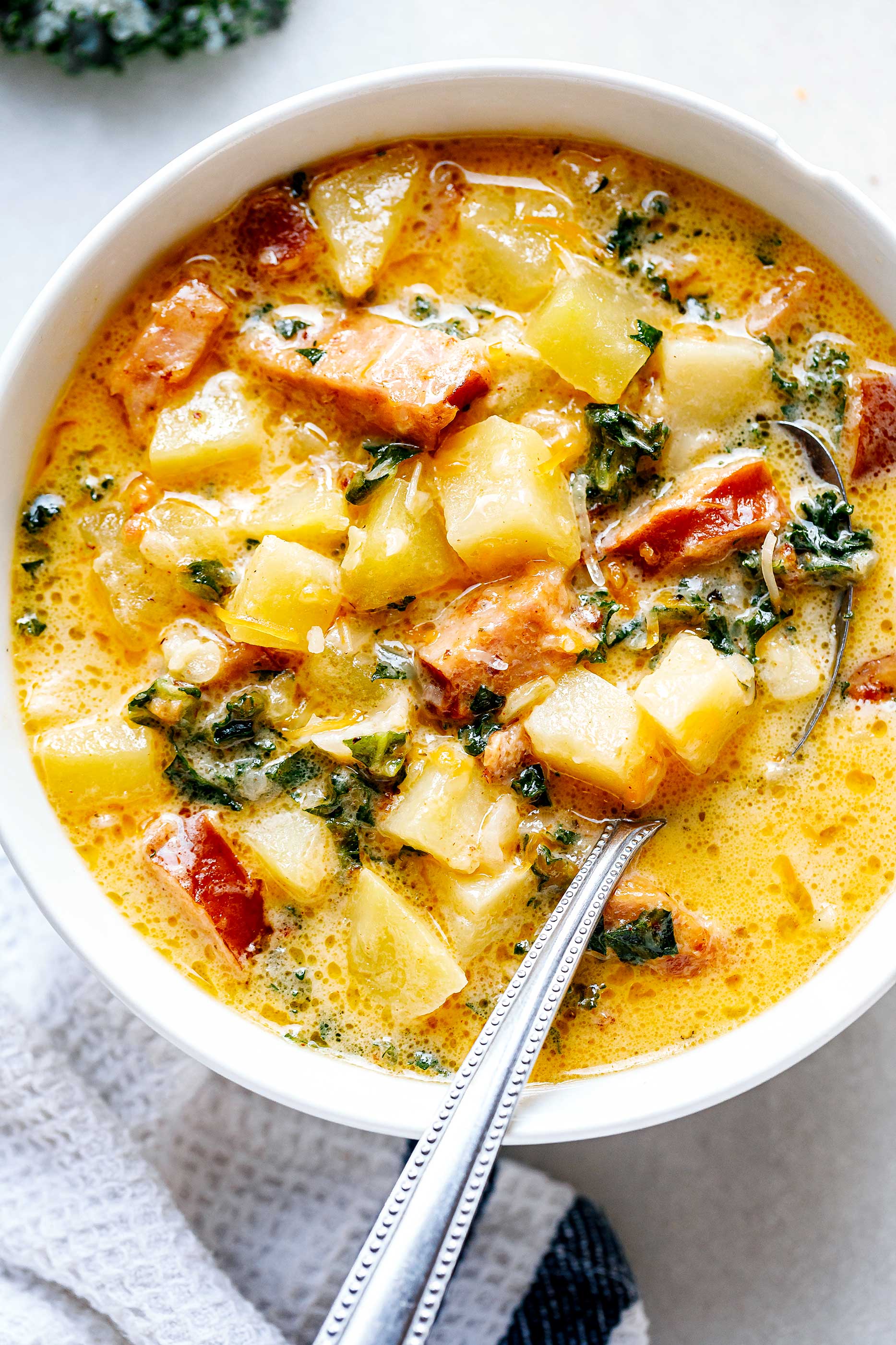 Instant Pot Sausage Kale Potato Soup recipe