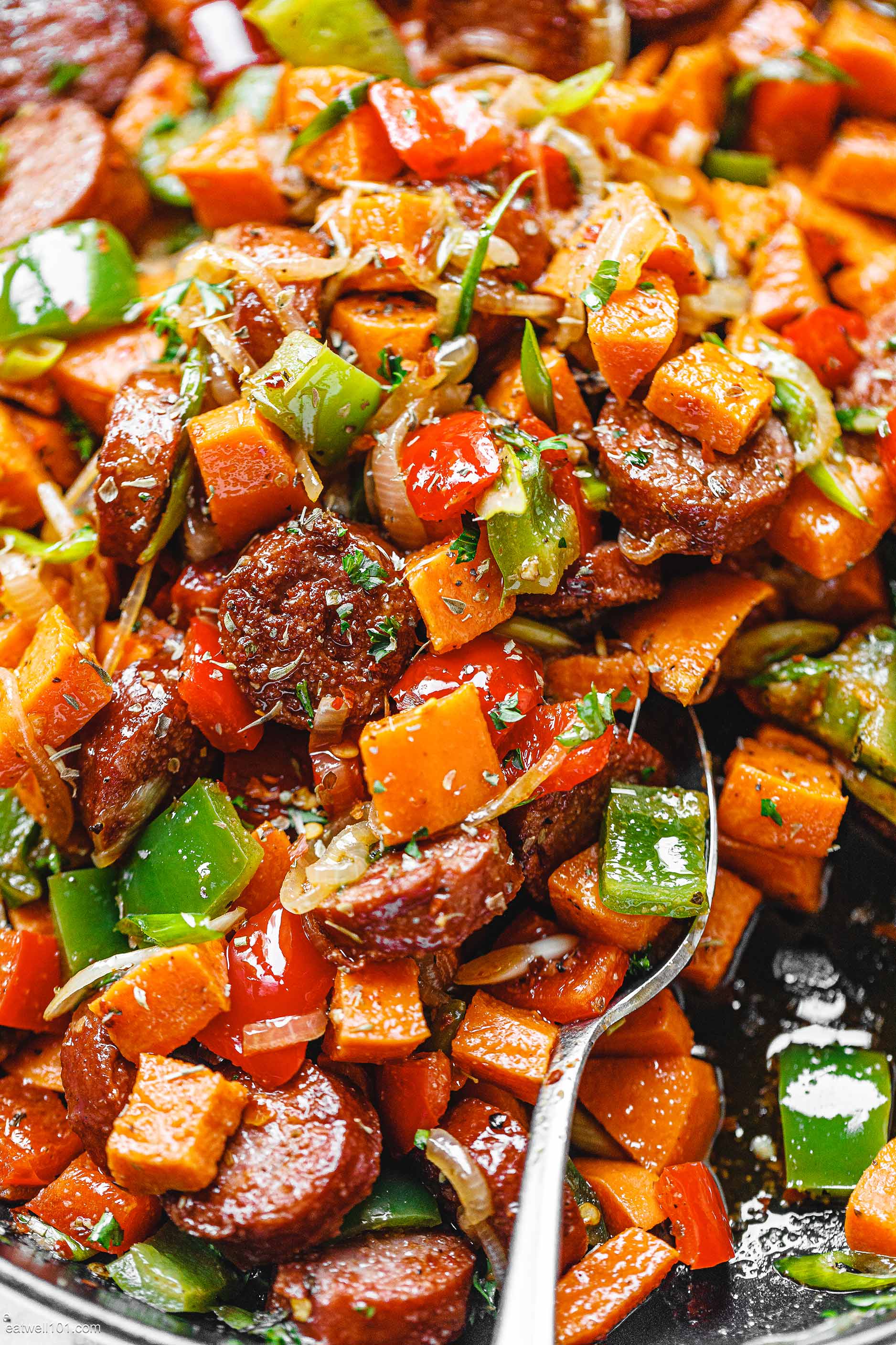 Smoked Sausage and Sweet Potato Stir-Fry