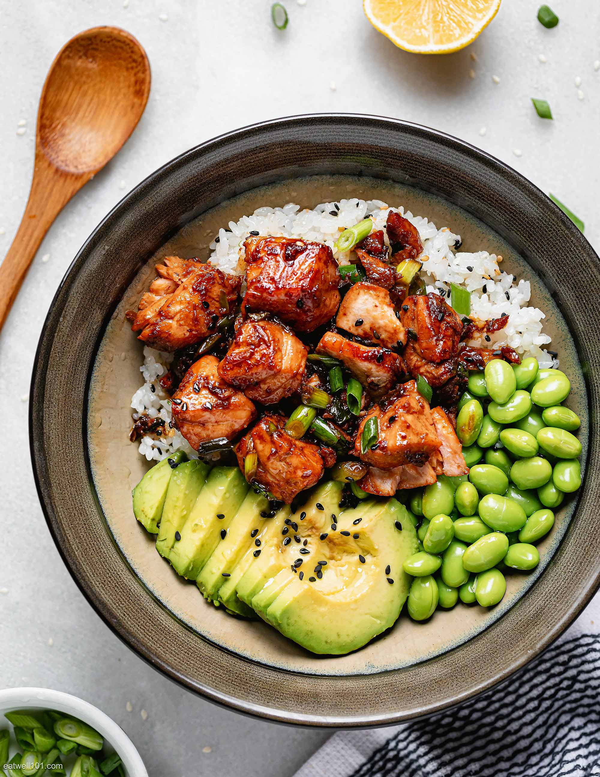 Teriyaki Salmon Sushi Bowl recipe 1