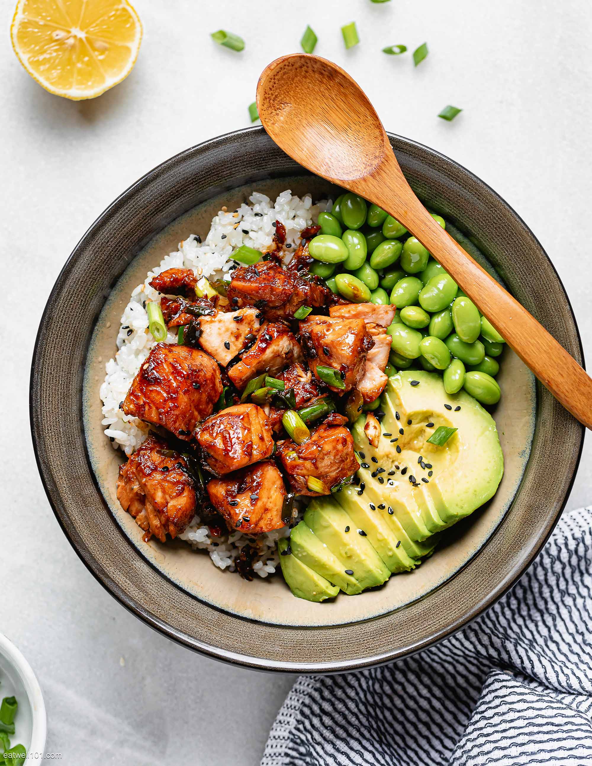 Teriyaki Salmon Sushi Bowl recipe