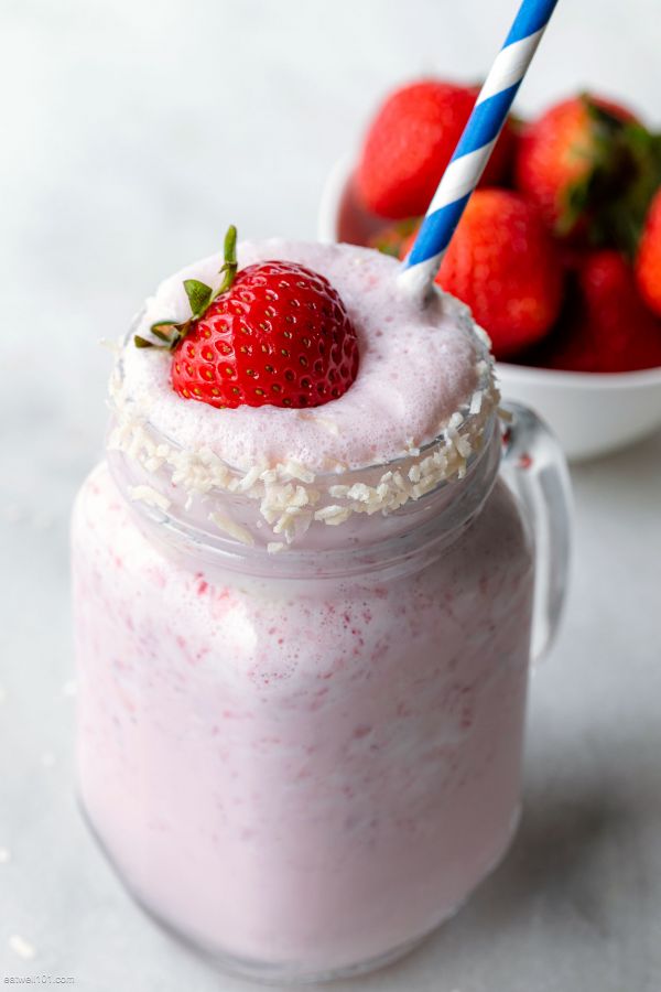 2-Minute Vanilla Strawberry Milkshake - #recipe by #eatwell101 - https://003.wrwe1r1zs3czx3c.workers.dev/vanilla-strawberry-milkshake-recipe
