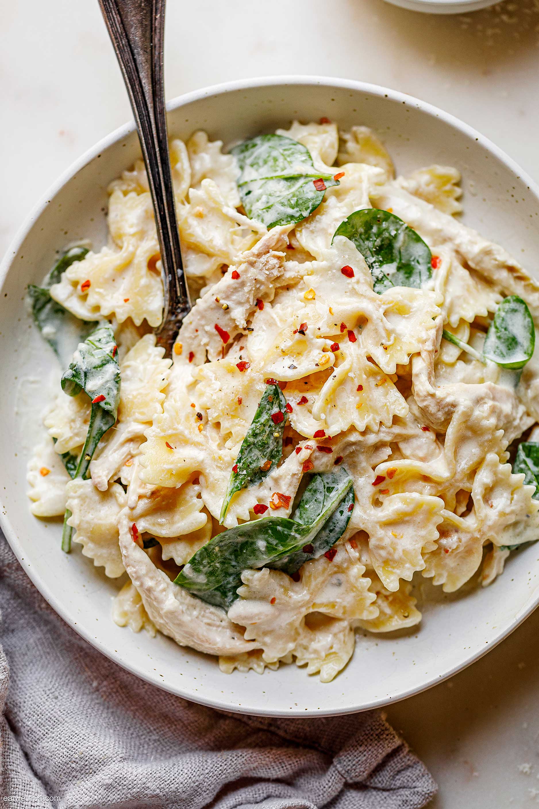 Cream Cheese Spinach Chicken Pasta Recipe 3