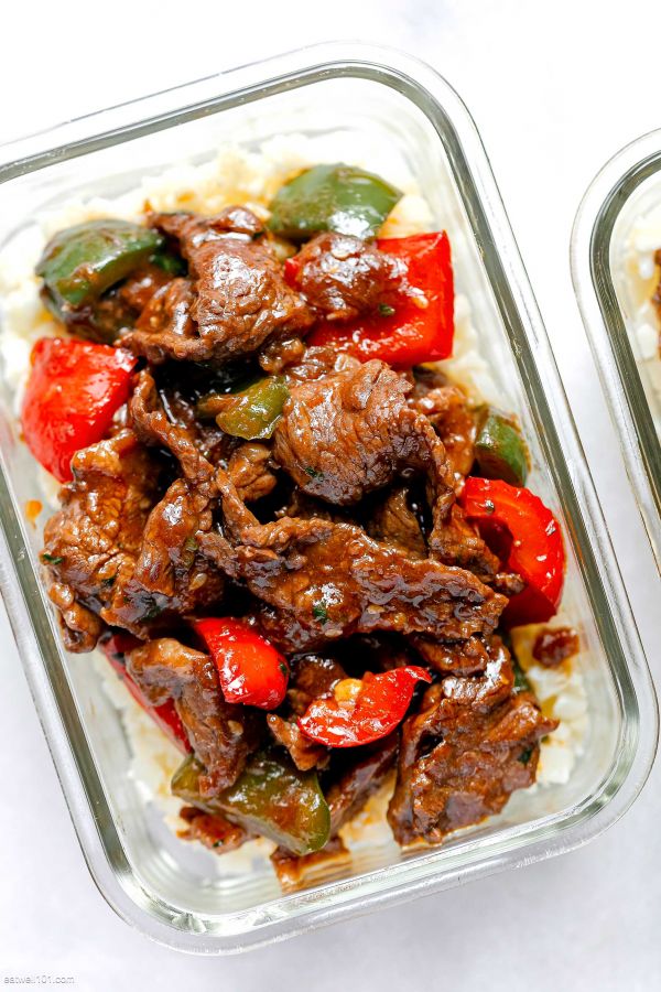 15-Minute Pepper Steak Stir Fry Meal Prep