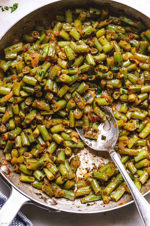 Garlic Green Beans - #recipe by #eatwell101 - https://003.wrwe1r1zs3czx3c.workers.dev/green-beans-recipe