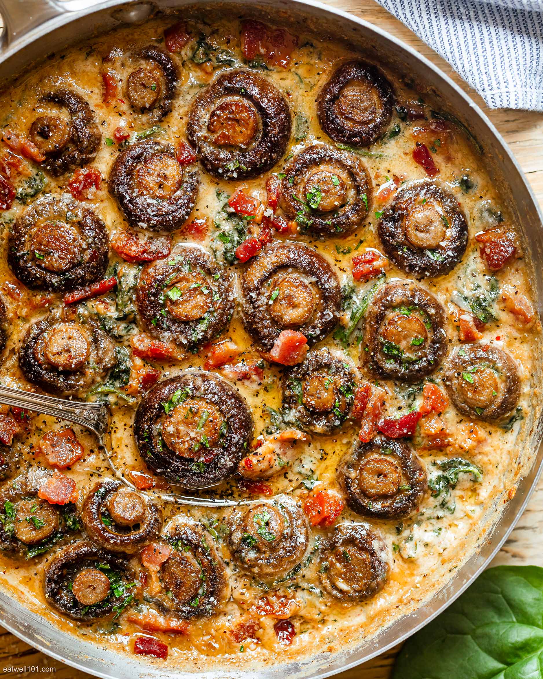 Creamy Garlic Mushrooms