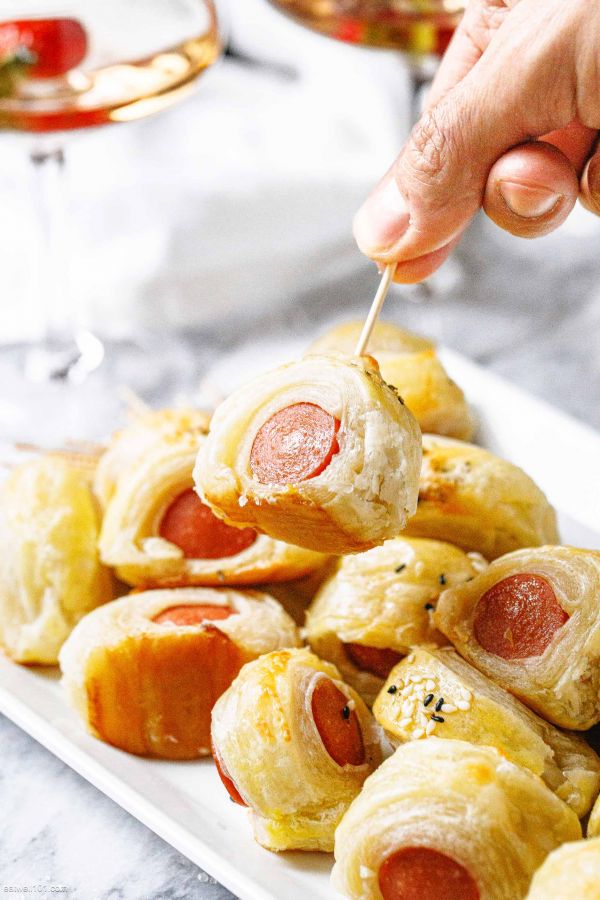 Puff Pastry Pigs in a Blanket - #recipe by #eatwell101 - https://003.wrwe1r1zs3czx3c.workers.dev/puff-pastry-pigs-in-a-blanket-recipe