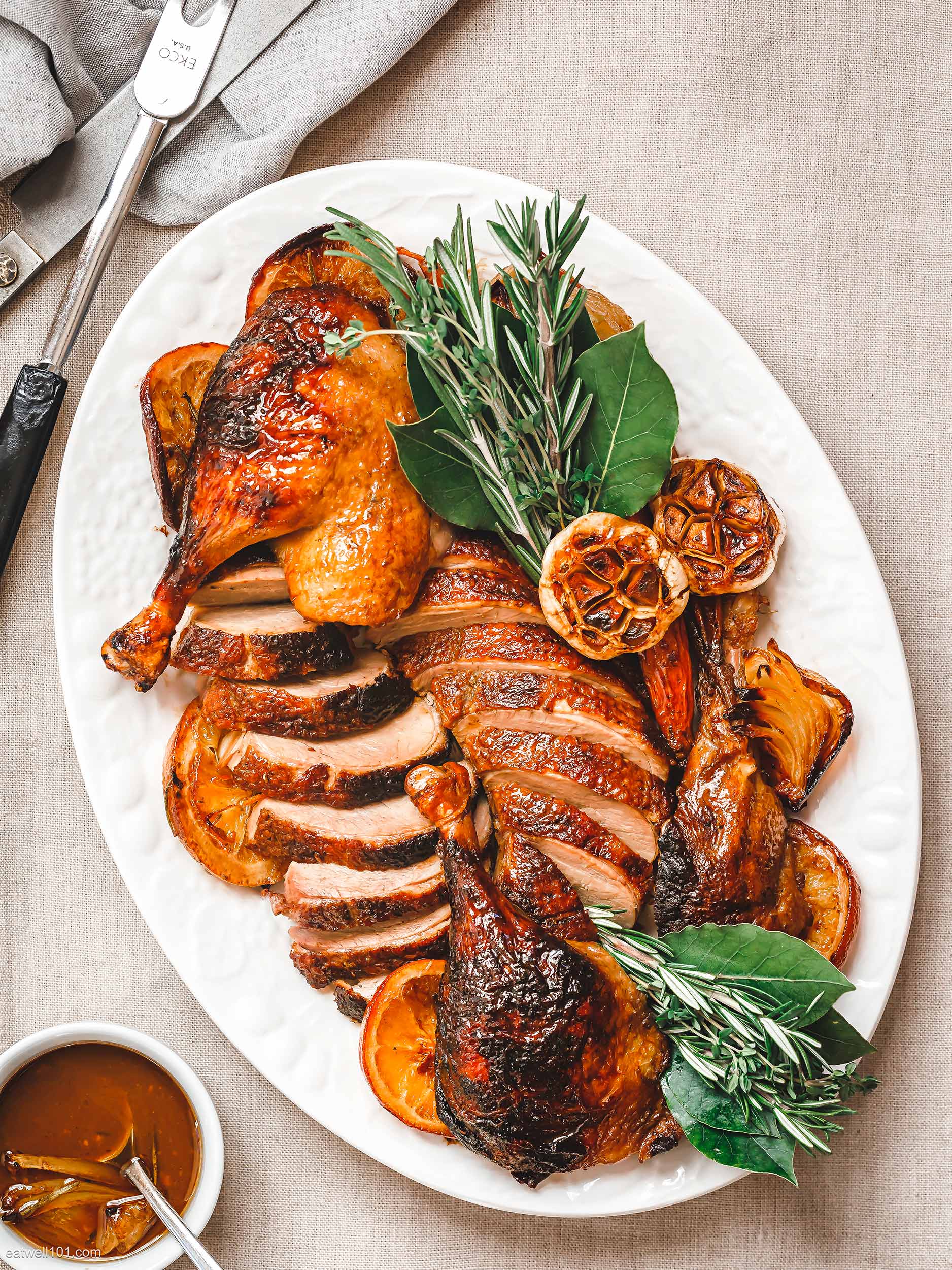 easy Roasted Duck a l Orange