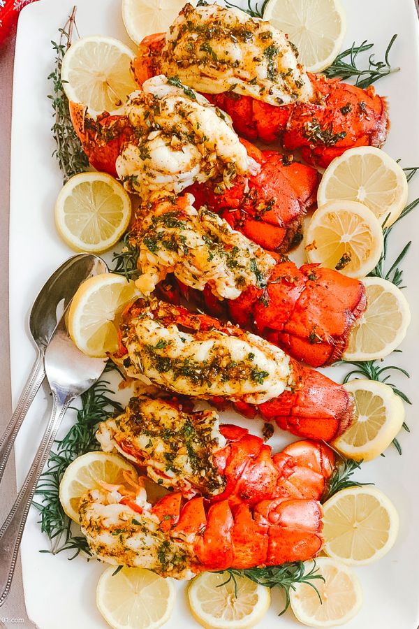 Baked Lobster Tails with Garlic Herb Butter  Sauce - #recipe by #eatwell101 - https://003.wrwe1r1zs3czx3c.workers.dev/lobster-tails-recipe
