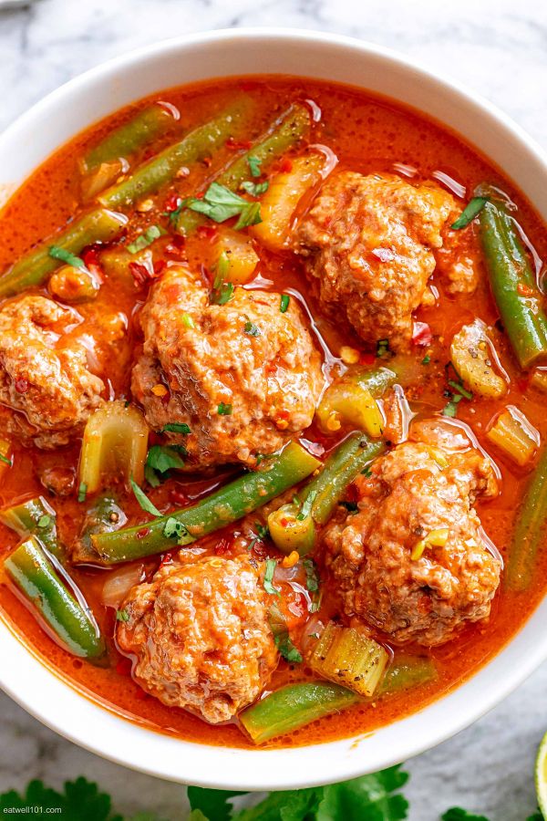 Mexican Meatball Soup {Albondigas Soup} - #recipe by #eatwell101 - https://003.wrwe1r1zs3czx3c.workers.dev/mexican-meatball-soup-recipe