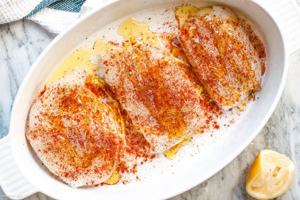 Lemon Garlic Baked Cod