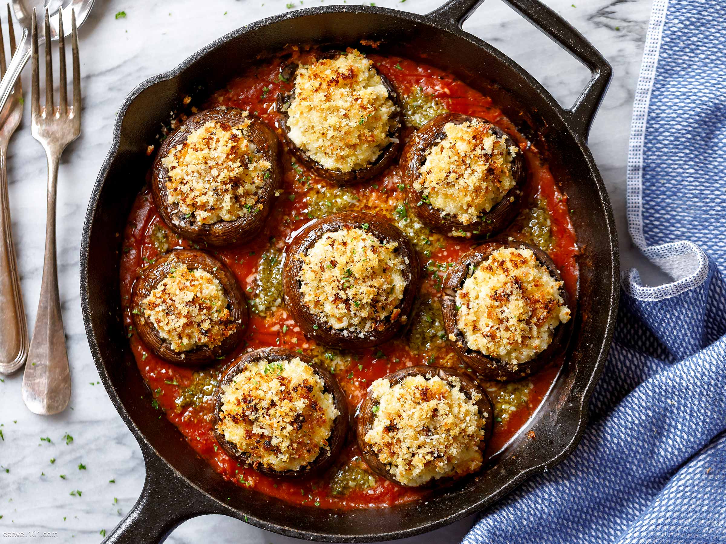 Cheesy Stuffed Mushrooms