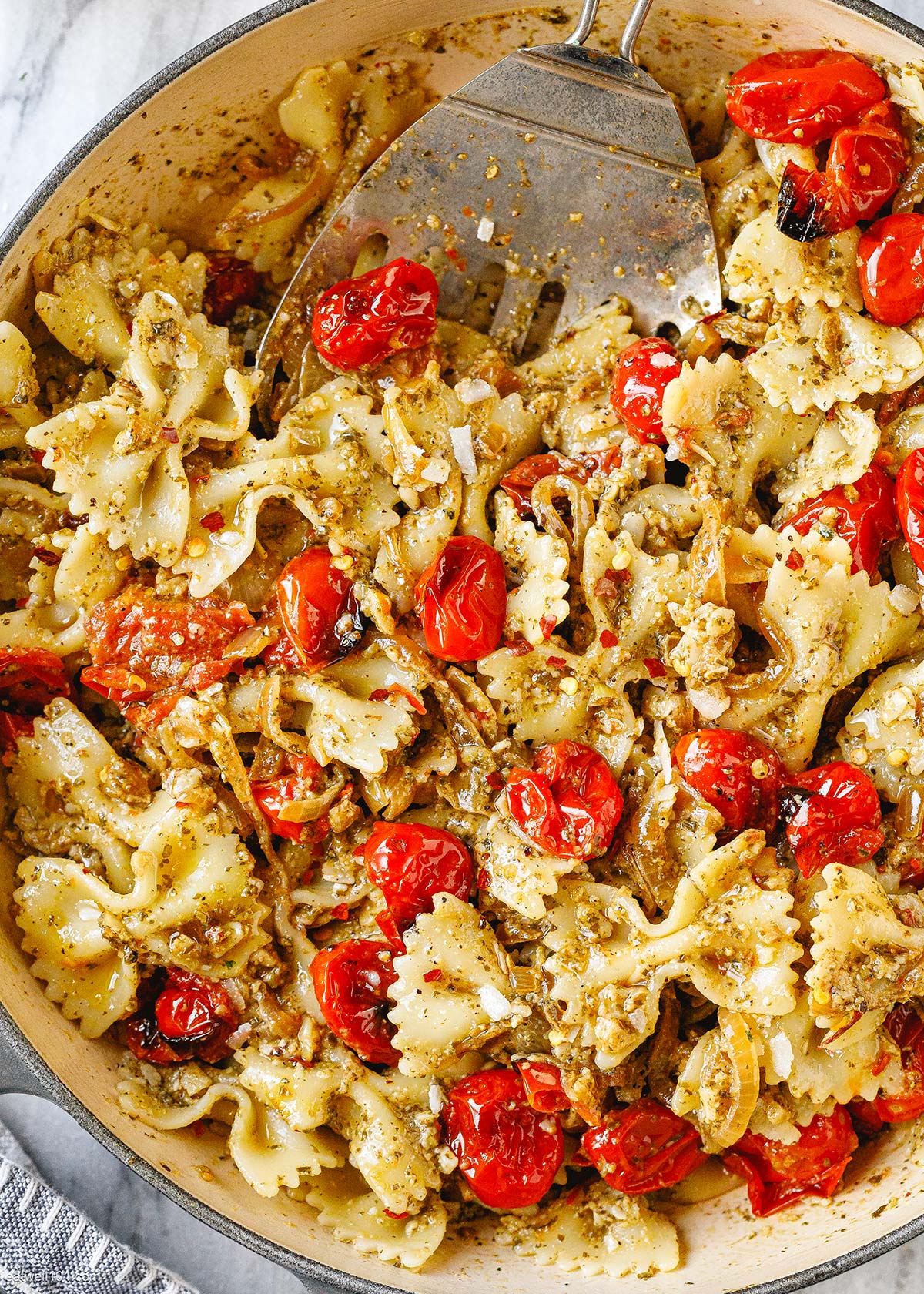 how to make pesto pasta