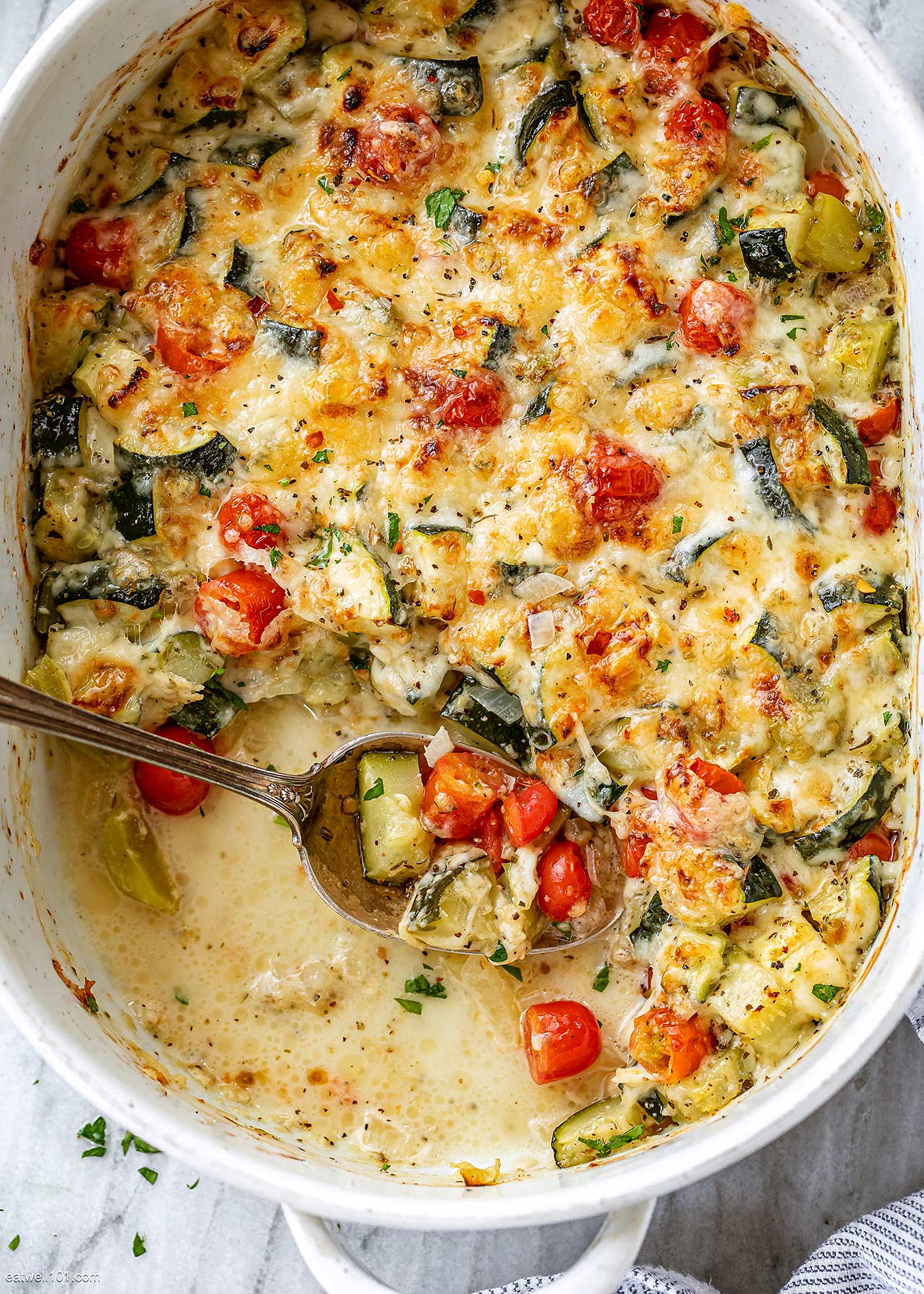 Baked Zucchini and Cheese 1