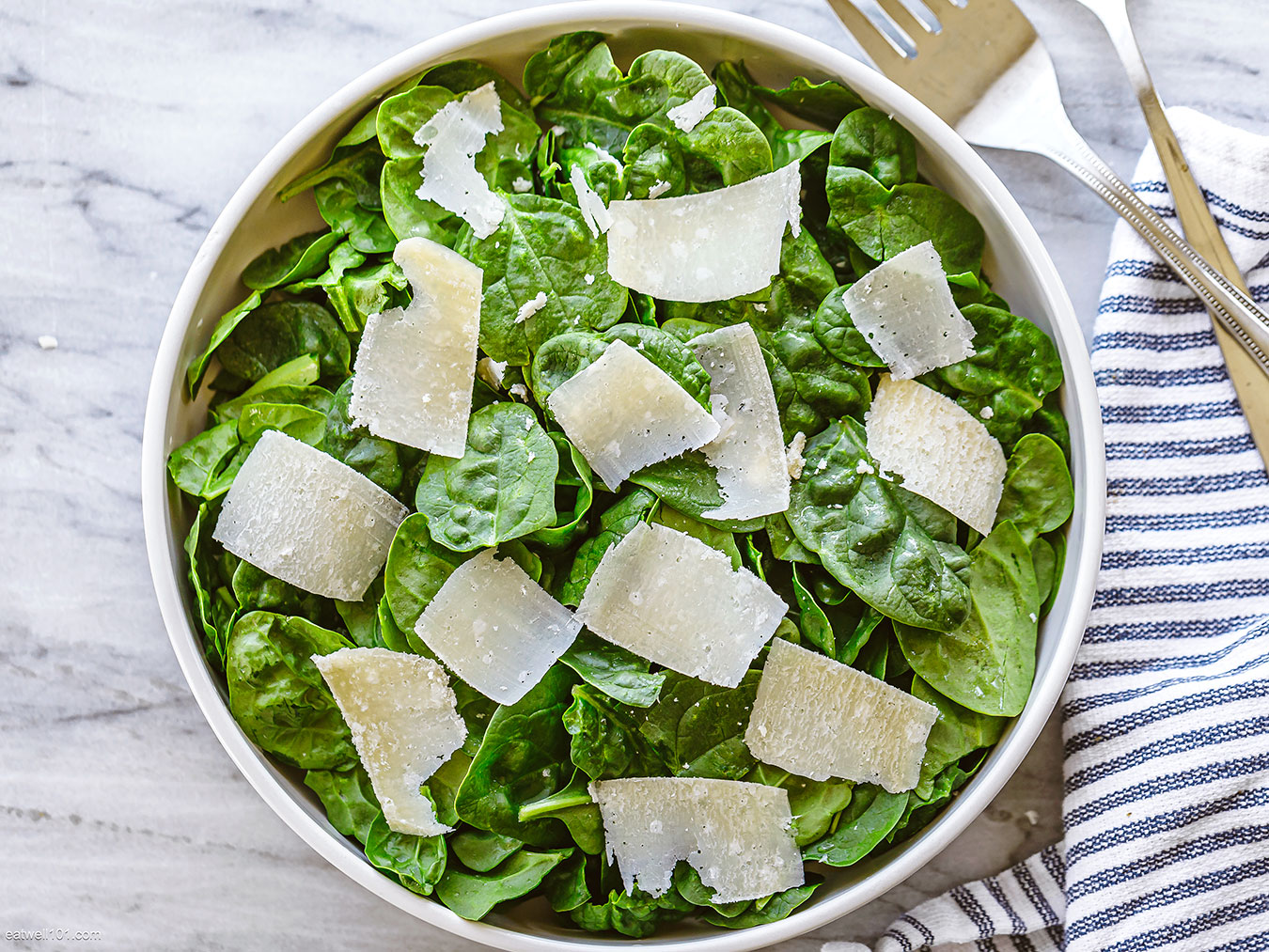 parmesan spinach salad recipe